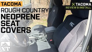 20162022 Tacoma Double Cab Rough Country Neoprene Front and Rear Seat Covers Review amp Install [upl. by Brewster66]