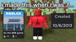 I Visited My Old ROBLOX Games [upl. by Regnij]