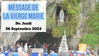 Message de la Vierge Marie du 26 Septembre 2024 [upl. by Soluk]