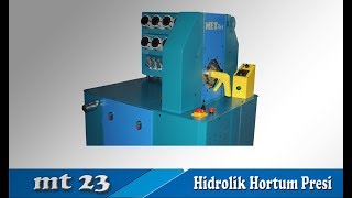 MT 23  Hidrolik Hortum PresiHose Crimping Machine [upl. by Iidnarb257]