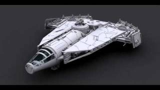 3D Star Wars Corellian Vessel [upl. by Immak]