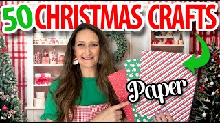 50 BEST Christmas paper crafts ❤️ Family Friendly ❤️ Budget Friendly  Dollar Tree DIYs 2024 [upl. by Coffin]