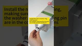 How to replace the ceramic ring and nozzle laser laserconsumables lasercutting lasertech [upl. by Ulyram190]