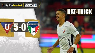 HAT TRICK DE ARCE y GOLEADA de LDU  Liga de Quito 50 Imbabura  LigaPro 2024 [upl. by Aremus]