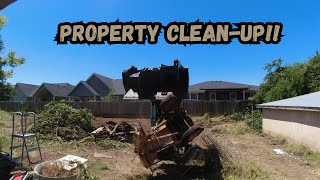 Back Yard CLEANUP The Easy way [upl. by Barnett]