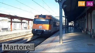 Martorell R4  R8  Rodalies Barcelona  Renfe 253  447  FGC 353 [upl. by Anilram]