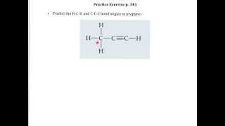 Practice Exercise p 343 Bond Angles [upl. by Sidnarb]