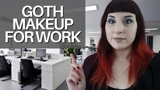 Goth makeup for work  office appropriate goth makeup [upl. by Deehahs49]