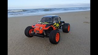 Tamiya Blitzer Beetle Build and Beach Run [upl. by Nilok]