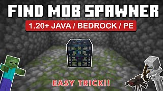 How to Find Mob SpawnerDungeons in Minecraft 120BEDROCKJAVAPE [upl. by Aneeras480]