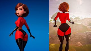 ELASTIGIRL SE ESTIRA EN FORTNITE  GAMEPLAY HD DE ELASTIGIRL EN FORTNITE LA SKIN FAVORITA DE TODOS [upl. by Atwood]