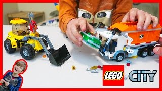 Lego City Garbage Truck and Front Loader [upl. by Nance]