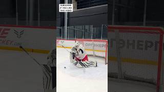 BEER LEAGUE WARMUP 😂 hockey nhl icehockey nhlhockeygame goalie [upl. by Llerdna]