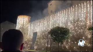 Lo spettacolare Incendio del castello di Fornelli [upl. by Nauqan757]