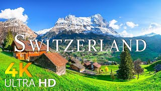 SWITZERLAND 4K • Relaxation Film with Beautiful Piano Music • Relaxation Film 4K Ultra HD Video [upl. by Oringas]