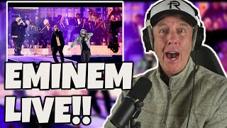 Eminem performs Houdini Sing For The Moment amp Not Afraid in Detroit REACTION [upl. by Ender]