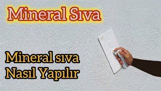 MİNERAL SIVA 💥Nasıl Yapılır [upl. by Cato432]