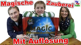 Magische Zaubertricks mit Auflösung MAGIC Adventskalender Tür 1 bis 8 Kinderfilme TipTapTube Vlog [upl. by Radbourne]