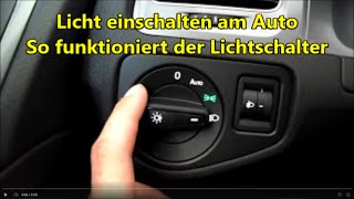 Autofahren lernen  Licht einschalten am Auto so gehts Autolicht schalten Abblendlicht [upl. by Adallard]