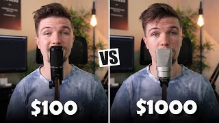 100 Microphone VS 1000 Microphone  AudioTechnica AT2020 VS Neumann TLM 103 [upl. by Ecylla]