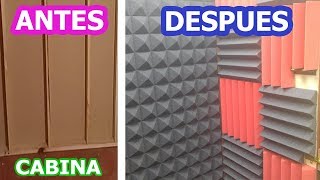 como hacer una cabina antiruido INSONORIZADA  cuarto GAMING para grabar [upl. by Carlen]