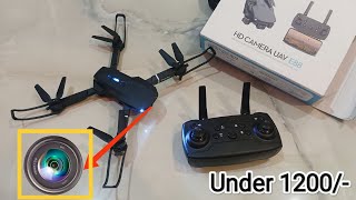 Unboxing E88 Foldable Drone  best drone under 2000  4K Dual camera Hillstar Foldable Hq wifi [upl. by Basilius]