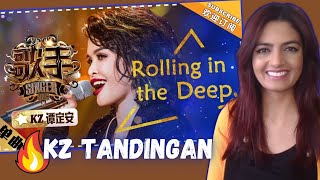 KZ TANDINGAN quotRolling in the Deepquot on Singer 2018  Adele who This is a completely new song 🤯🤯 [upl. by Bierman]