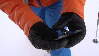 Ski Touring  Putting skins on [upl. by Lalaj970]