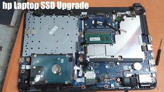 hp Laptop SSD Upgrade How to replace Hard Drive Memory HDD to SSD [upl. by Tedmann]