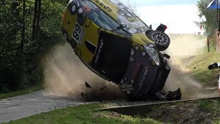 ERC Rally Rzeszow 2017  BIG CRASH  Bolek  Gaś [upl. by Terag244]