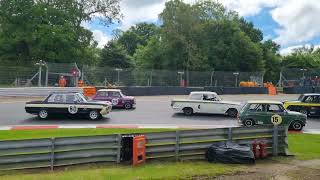 masters pre 66 touring cars race start Brands Hatch 2022 [upl. by Richards542]