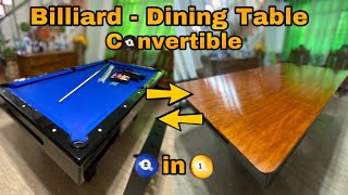 42x74 Jr Billiard Pool table DIY convertible Dining  Office Table [upl. by Eelyk907]