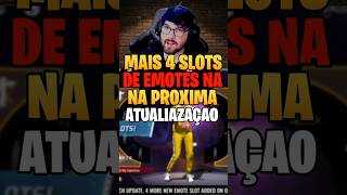 MAIS 4 SLOTS DE EMOTES NA PRÓXIMA ATUALIZAÇÃO DO FREE FIRE OB43 [upl. by Joselyn]