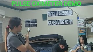 Part 6 PULSE OXIMETER demonstration ncii [upl. by Uok]