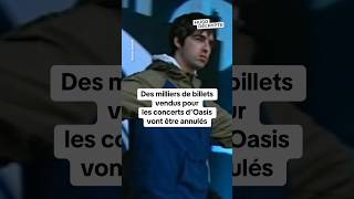 Des milliers de billets vendus pour les concerts d’Oasis vont être annulés [upl. by Niram]