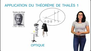 Titre  Application du théorème de Thalès 1  optique [upl. by Enimassej]