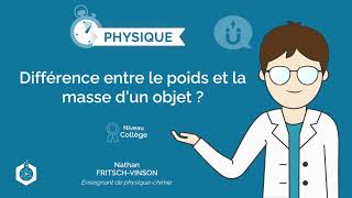 ⌚🧲 Différence entre le poids et la masse dun objet  ‖ Physiquechimie ‖ Collège [upl. by Duong622]