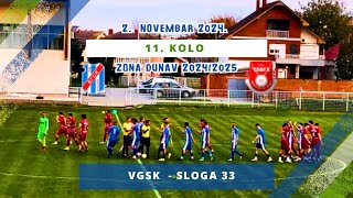 VGSK  Sloga 33  11 kolo Zone Dunav [upl. by Calysta]