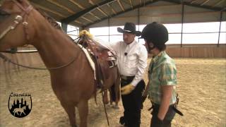 Loesdau Lessons Basics mit Kati Aufsteigen auf ein Westernpferd [upl. by Mateya730]