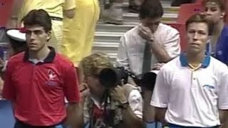 JanOve Waldner Vs JeanPhilippe Gatien 1992s Olympics games Ms Final in Barcelona [upl. by Dougald]