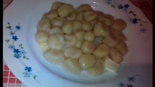 Ricetta gnocchi al basilico e gnocchi al prosciutto folletto magico ricetta italiana [upl. by Amairam]