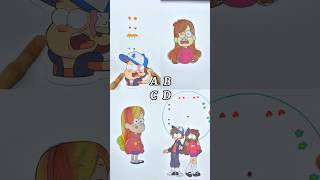 Gravity Falls Mabel four videos in one frame art puzzlegame gravityfalls [upl. by Sidky329]