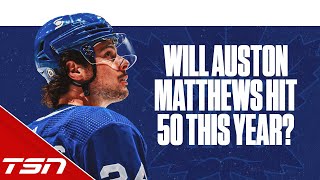 Will Auston Matthews reach the 50 goal mark this season [upl. by Enisamoht]