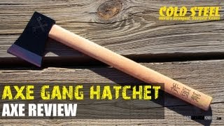 Cold Steel Axe Gang Hatchet Review  OsoGrandeKnives [upl. by Yeliw]