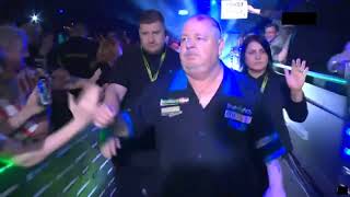 Robert Thornton WalkOn  World Seniors Darts Championship 2022 [upl. by Enilekaj]