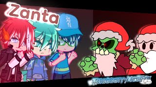 Me and my group try saving santa  FNF Gacha  Zanta FNF Cover [upl. by Aileve487]