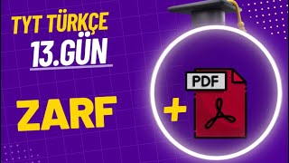 13 ZARF 21 Günde TYT Türkçe Kampı [upl. by Marv]