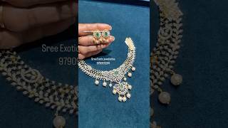 🌷🌷EXCLUSIVE SWAROSKI NECKLACE WITH EARRINGS SET Real Diamond look Alike Jewellery 🌷🌷 [upl. by Ahcsas]