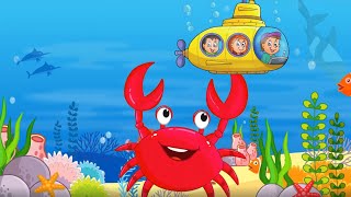 Sea Animals Song  Ocean Friends All Around SiSi Kids TV [upl. by Atauqal]