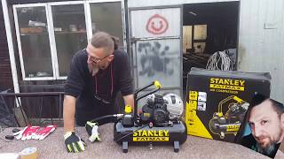 Unboxing i test kompresora Stanley fatmax 10 bar 12 l [upl. by Spatola]